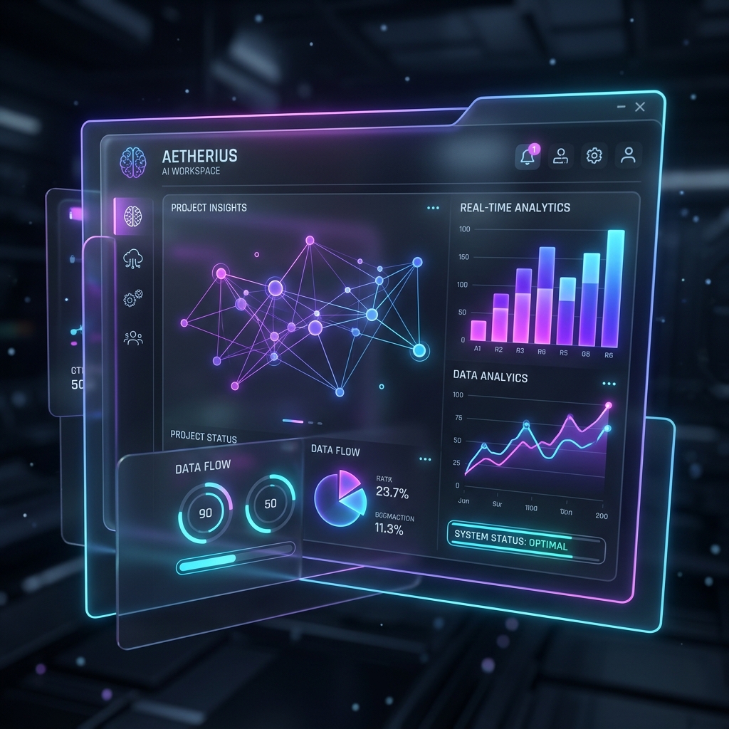 Aetherius AI Dashboard Visual